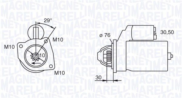 MAGNETI MARELLI Starteris 063280010010